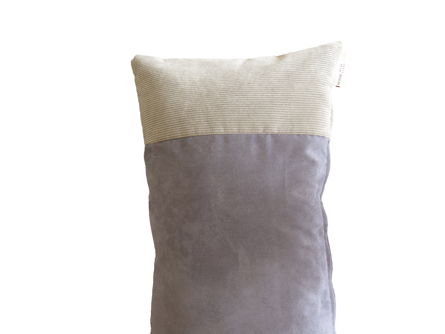 dualita gris velour et beige lin