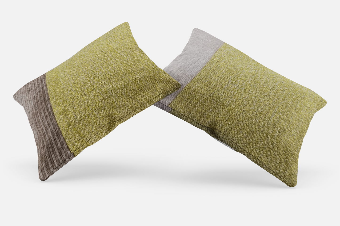 dualita jaune velour beige cotelé