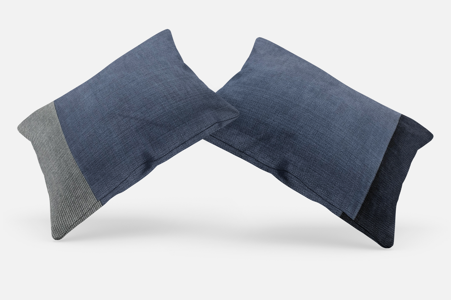 dualita velour & velour cotelé bleu