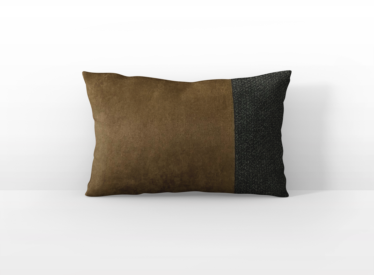 dualita velour brun et gris chiné