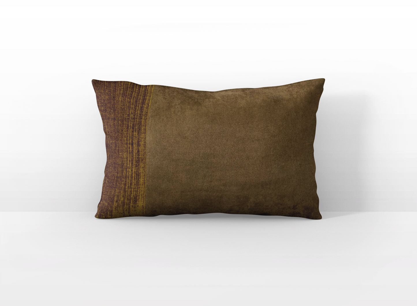 dualita velour brun et velour jaune cotelé