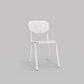 ADAGIO-  LA CHAISE UPCYCLEE BLANCHE- Assise et dossier MINERAL