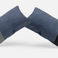 Dualita velour cotelé gris et velour bleu